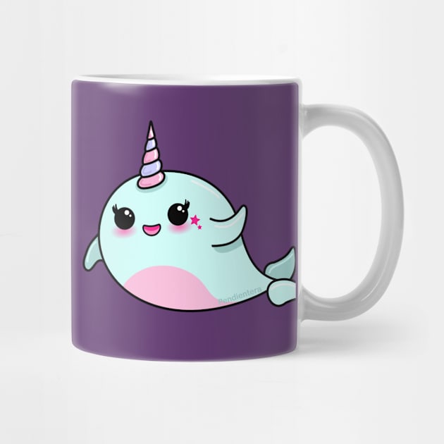 Cute Narwhal by Pendientera